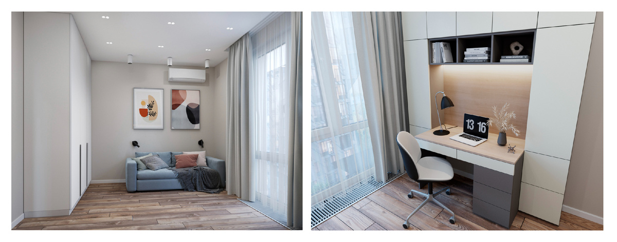 Детская комната для молодой пары в ЖК Кутузовский-Life 