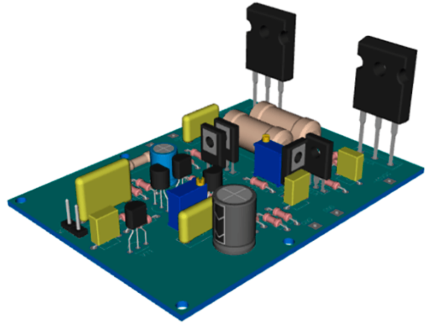 100-ваттник на МОП-транзисторах в выходном каскаде