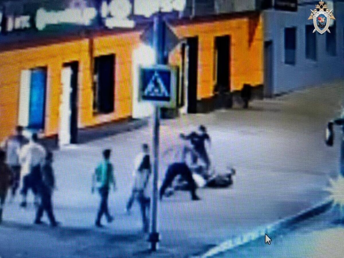    Иностранные граждане избивают мужчину на северо-западе Москвы© Столичный СК/Telegram