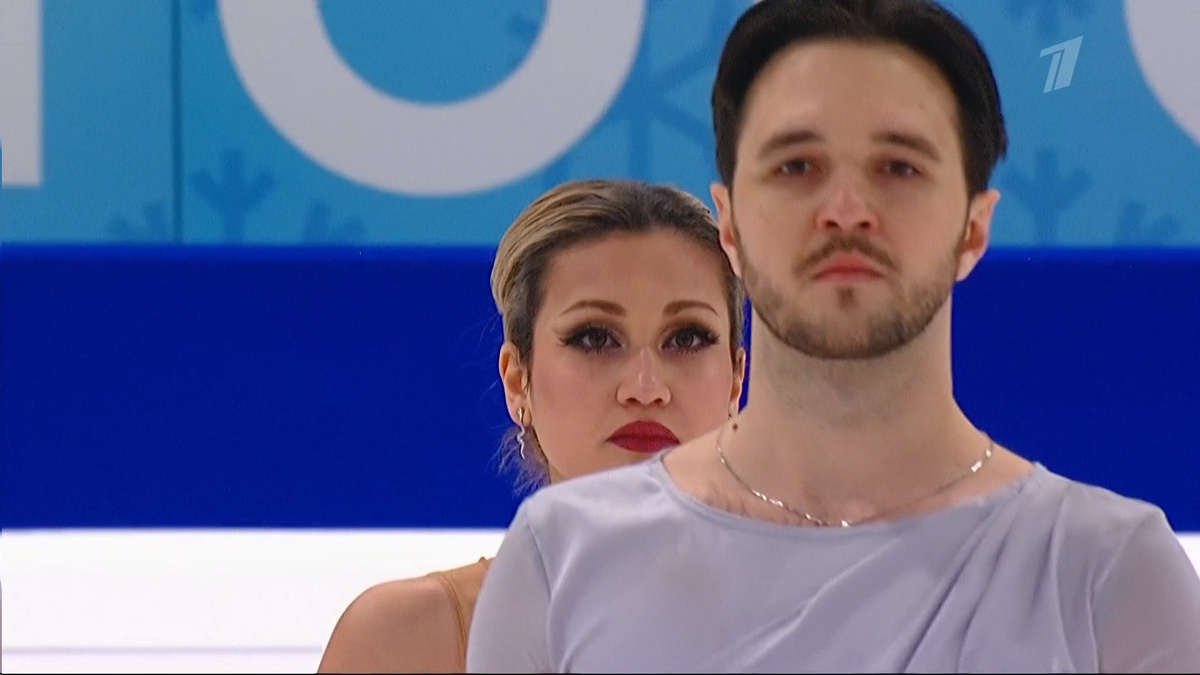    Елизавета Худайбердиева и Егор Базин. Фото: стоп-кадр прямого эфира "Первого канала"