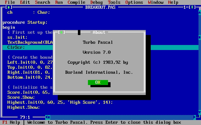 Turbo Pascal 7.0