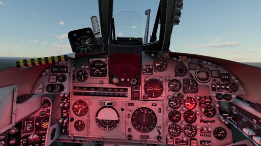 Вылет на ударном самолете Buccaneer S.2 в VR шлеме в War Thunder.