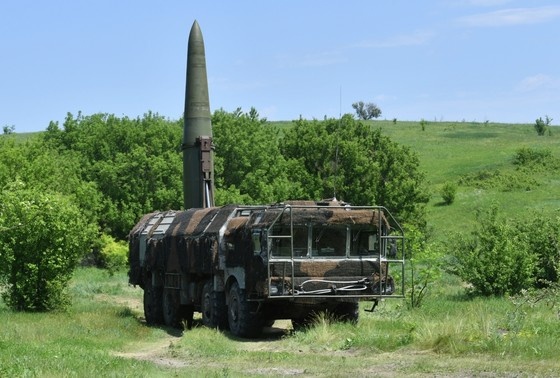    Оперативно-тактический ракетный комплекс «Искандер М» Вооруженных сил России в зоне проведения специальной военной операции на Украине