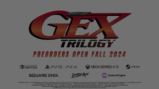 Трейлер GEX Trilogy - переиздания оригинальной трилогии про геккона с PlayStation.