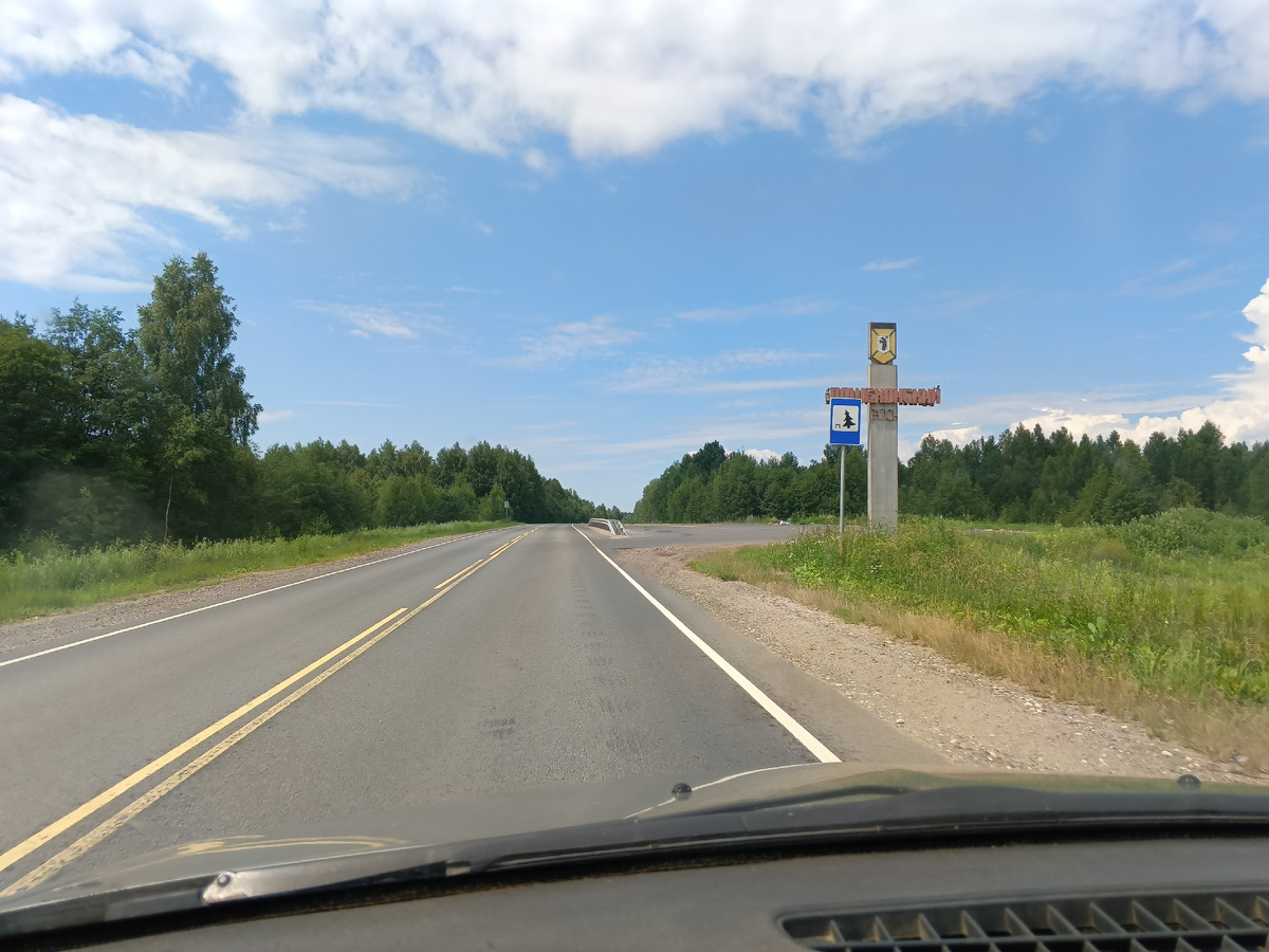 Дорога на Пошехонье летом 2024-го