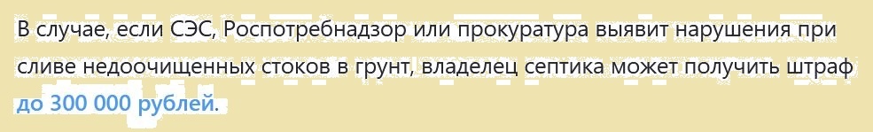 Скриншот про тот самый штраф со ссылкой на нормативный документ синеньким