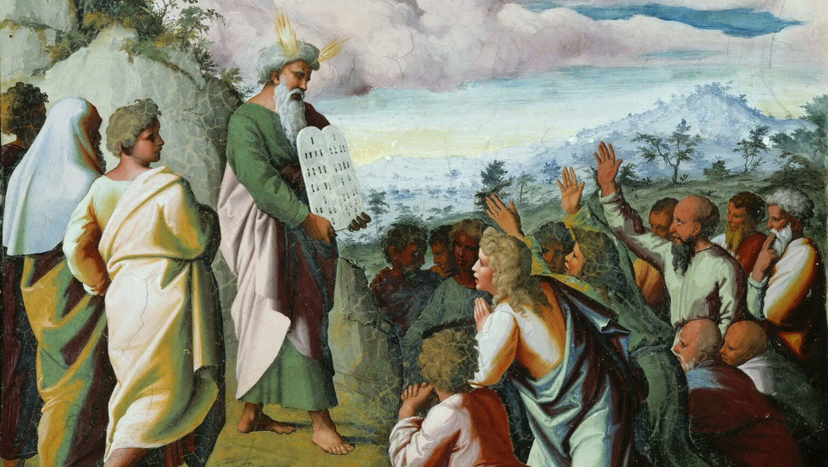 Моисей даровал заповеди евреям