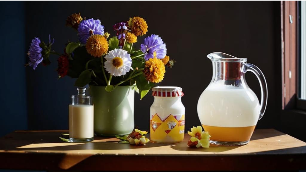 Медовая маска с молоком для волос