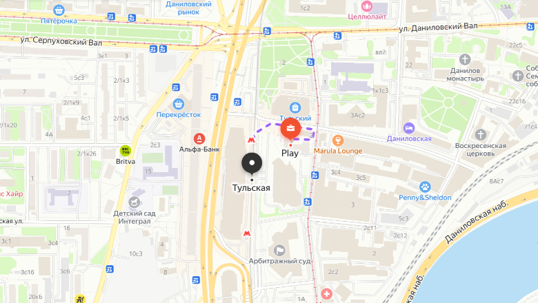 Ближайшая станция меро расположена в 300 метрах от дома