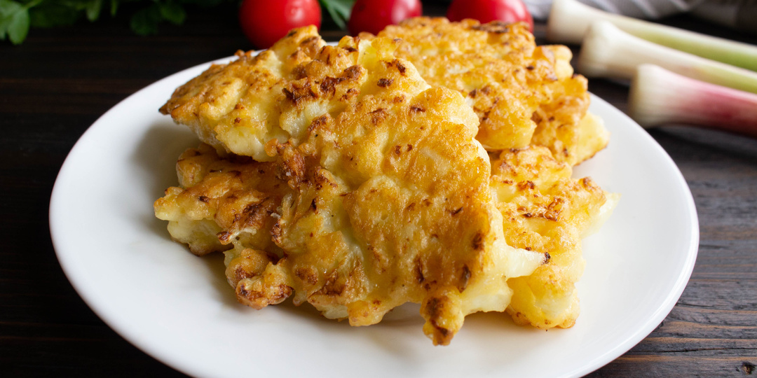 Оладьи из цветной капусты на скорую руку