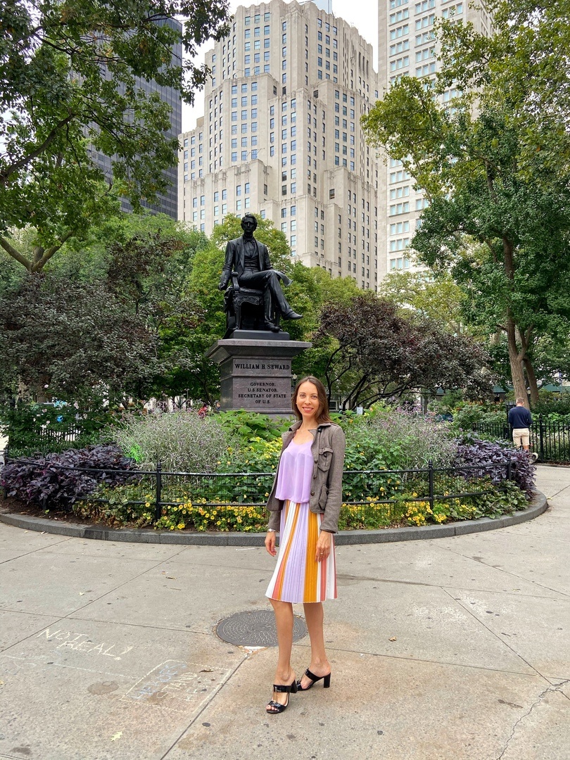 Памятник политику Уильяму Х. Сьюарду.