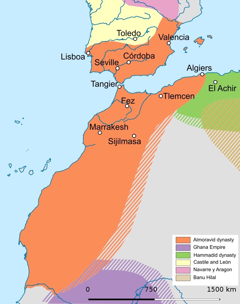 Берберское племя лемтунов, приняв ислам, принялось захватывать территории. Сначала они подчинили Магриб, а потом добрались до Аль-Андалуса.