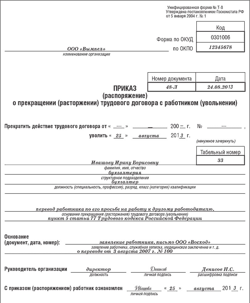 Увольнение из компании в порядке перевода: о чем нужно знать работнику и  нанимателю | Myjus.ru - Практический электронный журнал. | Дзен