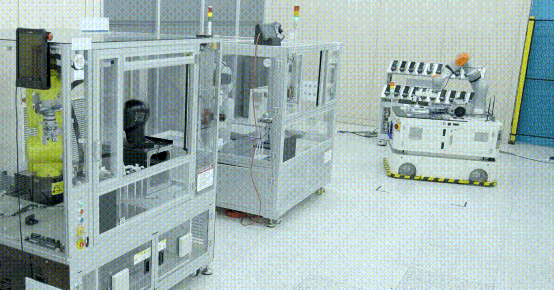 AGV робот на заводе Samsung | Источник: Samsung