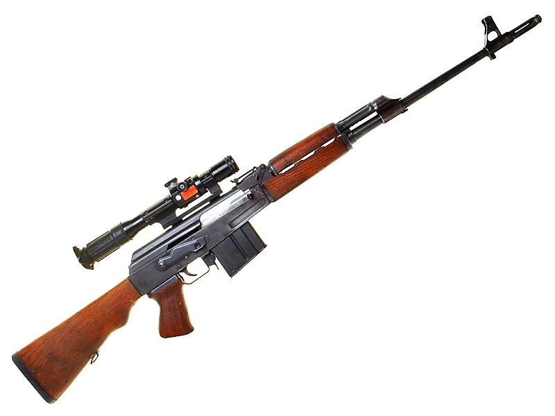 Самозарядная снайперская винтовка М76. Вид справа.