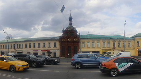 Улица Сергия Радонежского в Москве до и во время реконструкции