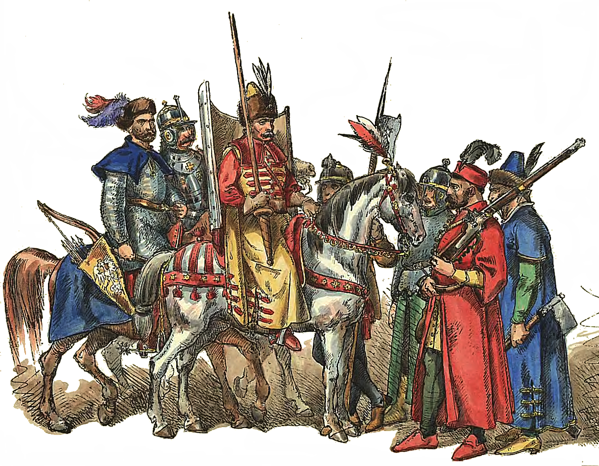 Польские солдаты XVI-XVII вв.