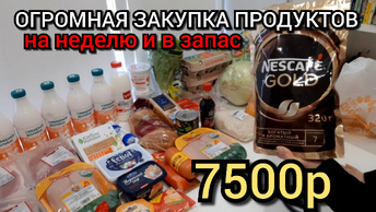 закупка продуктов 7500р для семьи на неделю с ценами / кешбек дня 22% и товары за 1р в Дикси