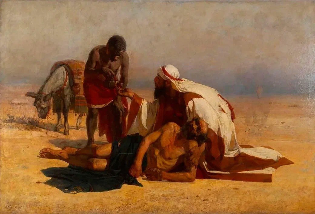 В.Суриков "Милосердный самарянин", 1874 г.
