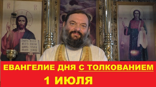 Евангелие дня 1 июля с толкованием. Священник Валерий Сосковец