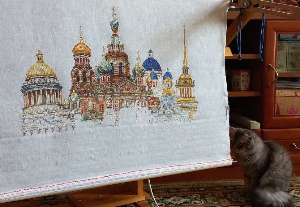 Санкт-Петербург, вышитый по набору от Теи Гувернер - вышивала Persianka