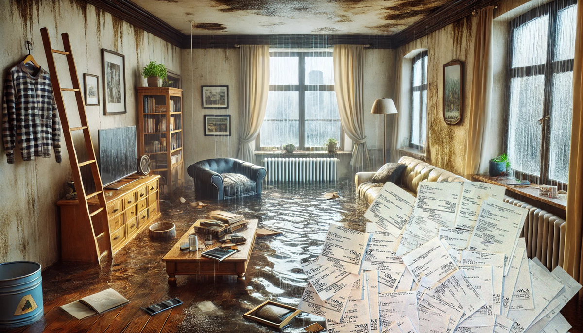 А можно ли по чекам из магазина взыскать ущерб от залива квартиры?