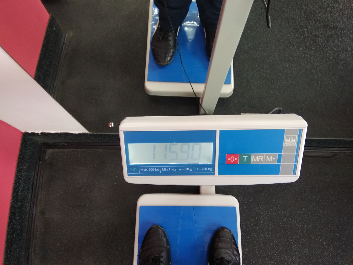 Максимальный задокументированый вес) 