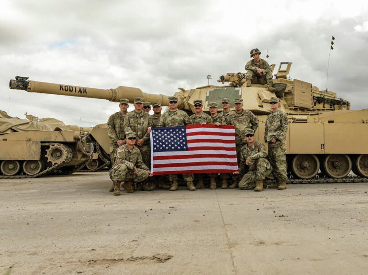    Американские военнослужащие на военной базе Бемово, Польша© Sgt. Timothy Massey