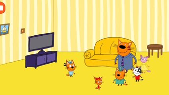 Мультфильм Игра для малышей Три Кота 🍎🐈🎁 Музыкальная семейка