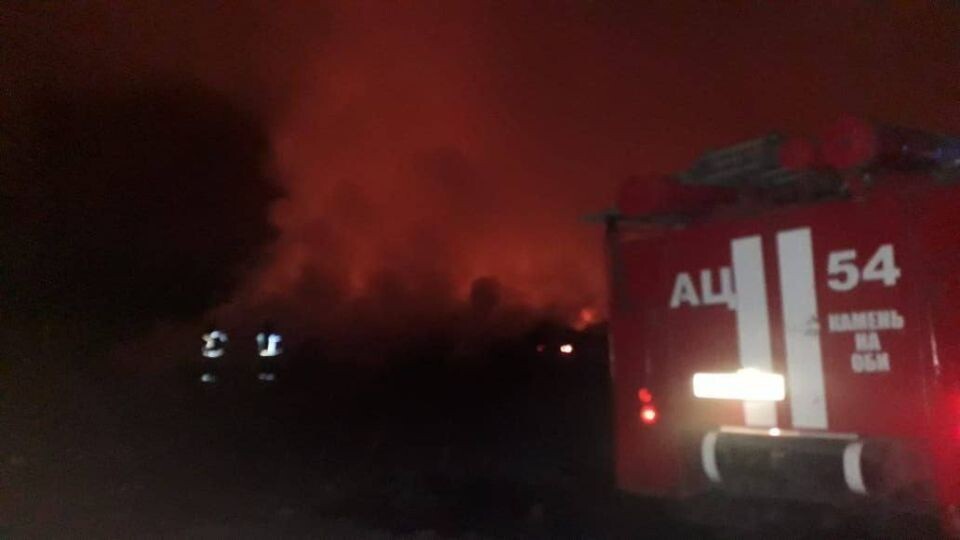    Пожар на полигоне. Источник: В курсе 22