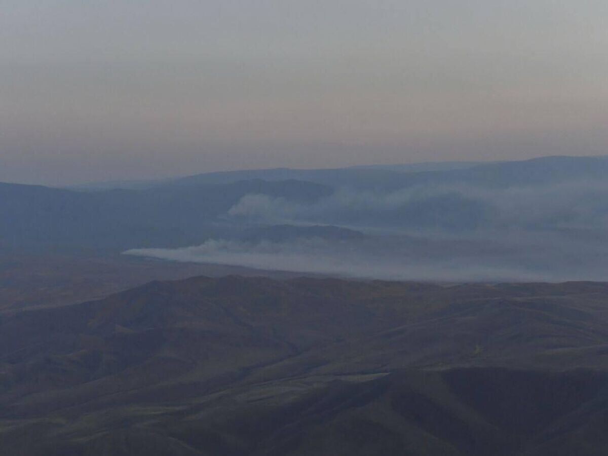    Лесные пожары в Туве© Фото : Владислав Ховалыг/Telegram