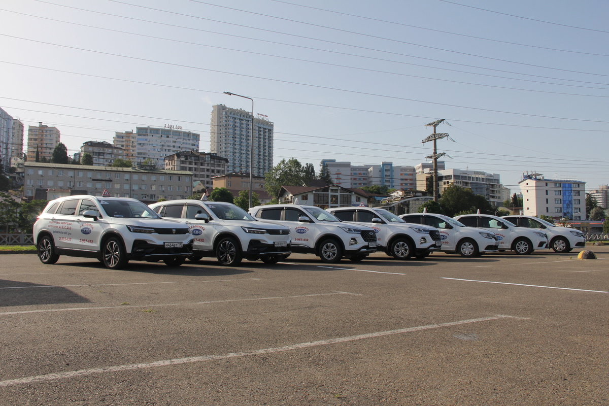 Большой собственный автопарк современных автомобилей