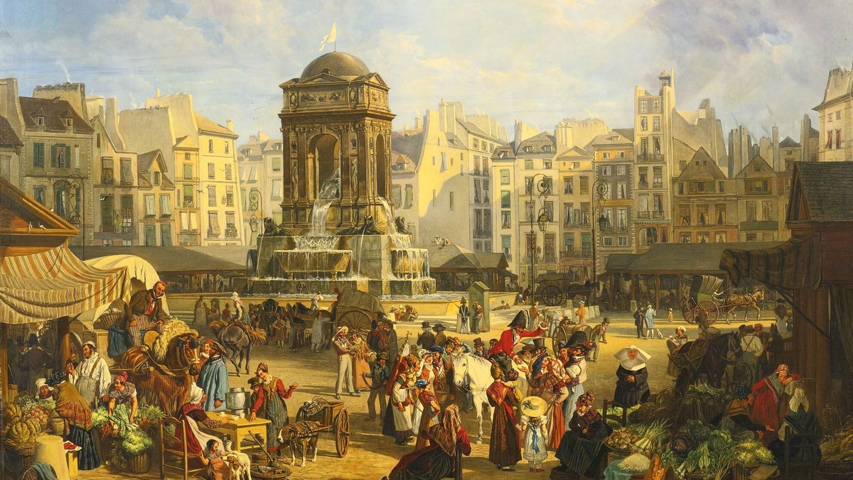 Парижский вид на картине XVIII века 