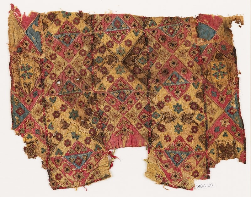 Фрагмент лоскутного изделия со стежкой. Источник: http://jameelcentre.ashmolean.org/collection/7/10222/10229/15724