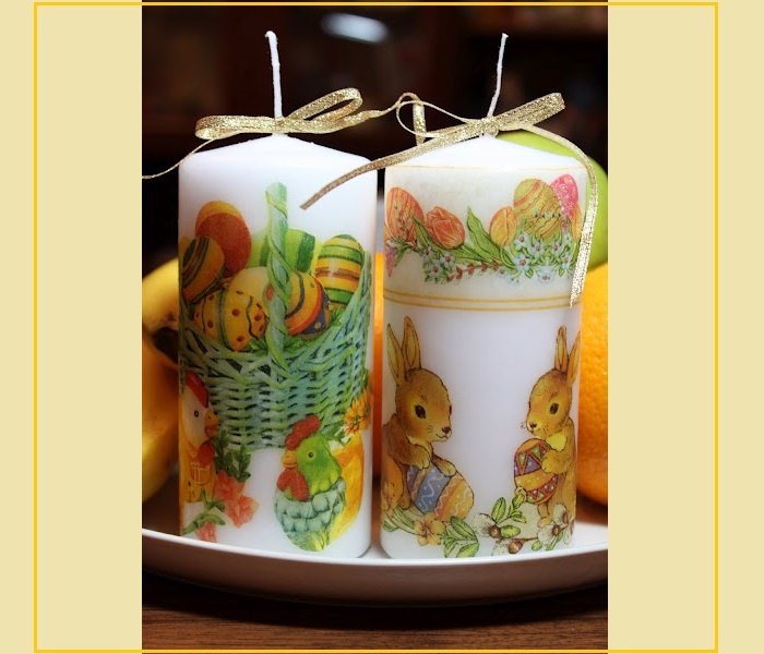    Декупаж свечи на Пасху от Дайя   
Источник: day-ya.blogspot.com