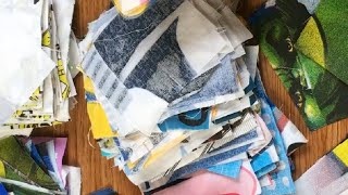 Как использовать остатки ткани с крупным непонятным рисунком DIY