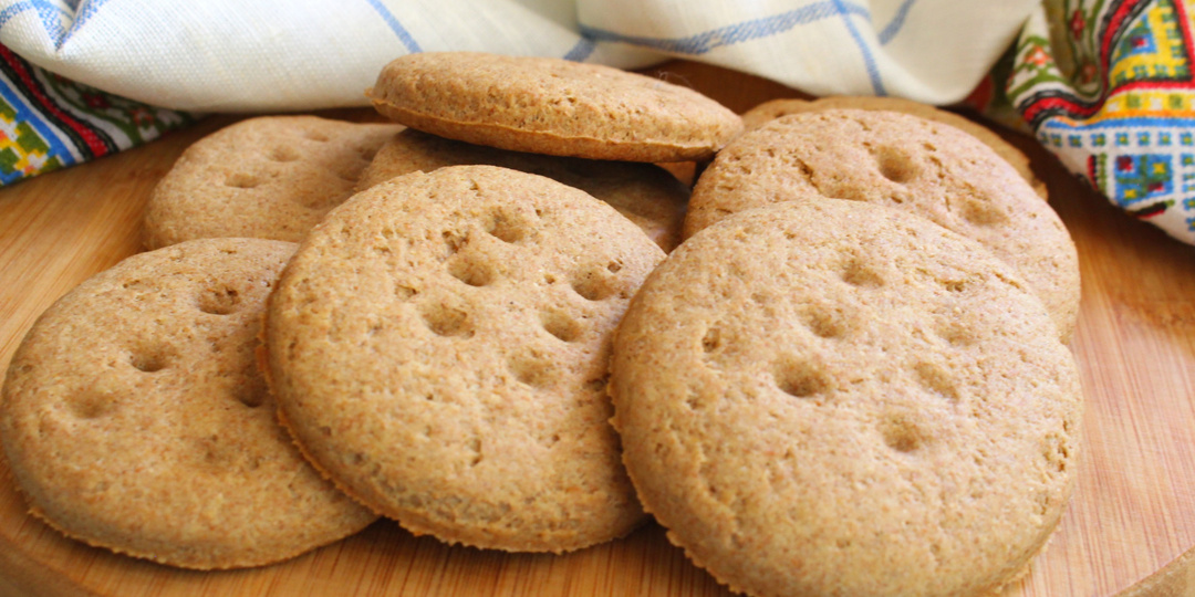 Домашнее печенье из ржаной муки Преснаки по-белорусски