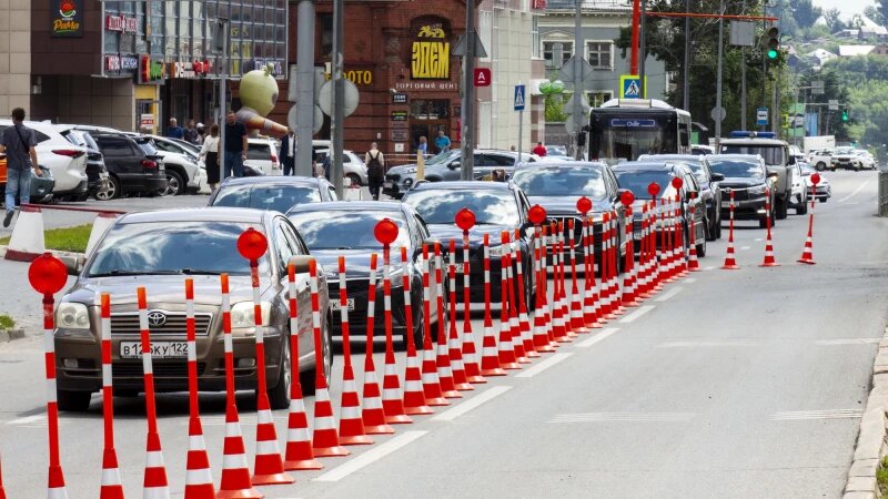     Перекрытие проспекта Красноармейского в июле 2024 года. Анна Зайкова