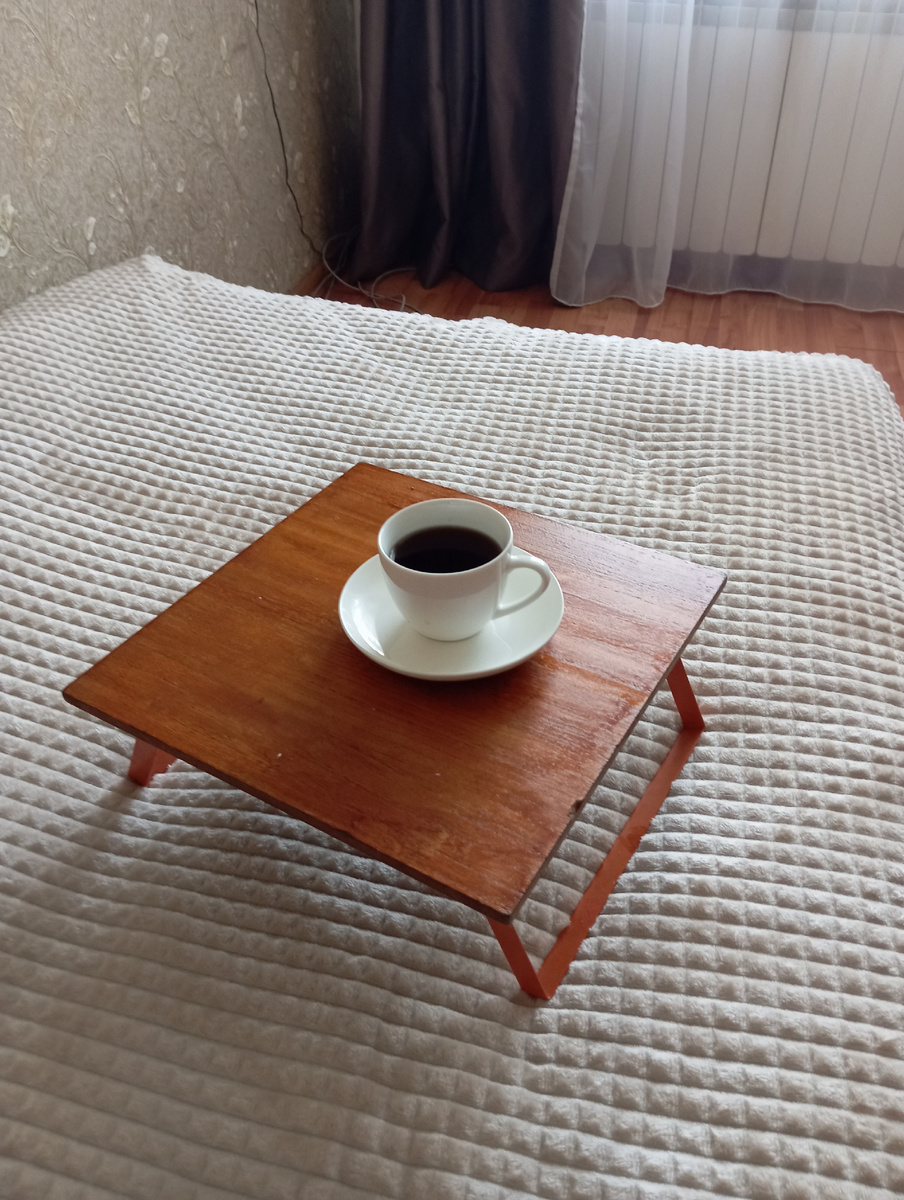 Первое утро началось с кофе