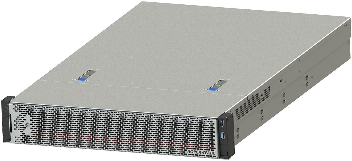 Сервер Норси-Транс ПАНТЕРА-24 G3 вид слева с фальш-панелью