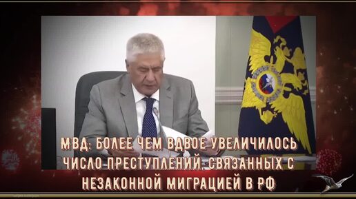 Колокольцев - более чем ВДВОЕ увеличилось число ПРЕСТУПЛЕНИЙ, связанных с незаконной миграцией в РФ. ВИДЕО