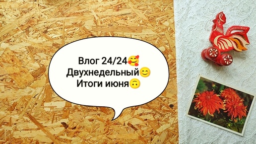 Влог 24/24🥰 Двухнедельный☺ Итоги июня🙃