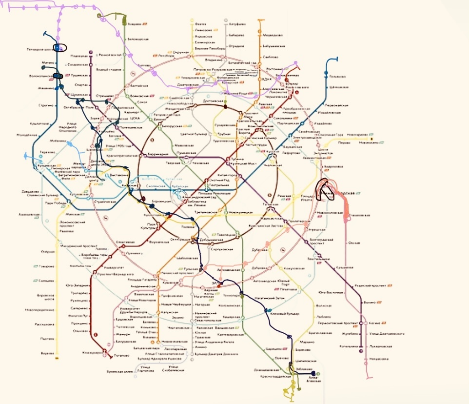 Новые линии НАРИСОВАННЫЕ НО НАЗВАНИЯ СТАНЦИИ НЕ ИМЕЮТ НАЗВАНИЕ это карта ВЫДУМАНА приятного просмотра карты! 