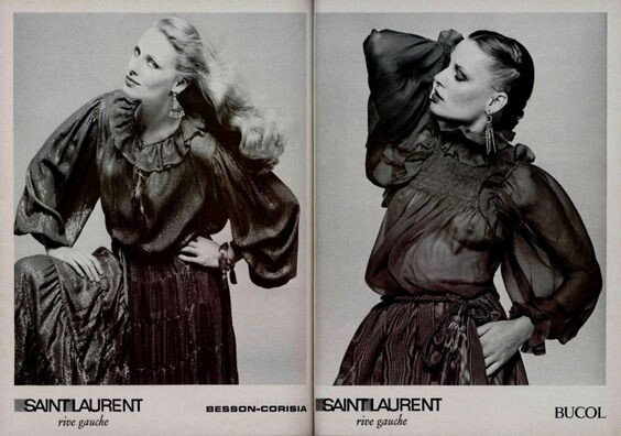 2. Yves Saint Laurent Fall 1977 Photographer Francois Lamy.