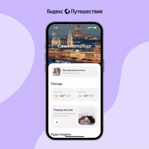 В мобильном приложении Яндекс Путешествия появилась новая функция, которая будет полезна пользователям при посещении Санкт-Петербурга. С её помощью можно увидеть график разводки мостов.