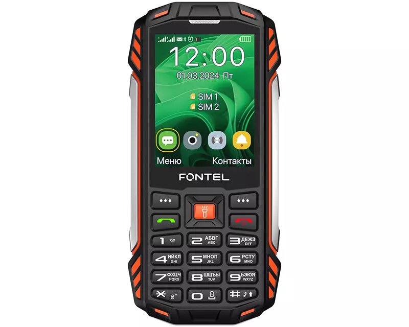 Российский бренд Fontel, принадлежащий оператору "МегаФон", представил защищенный кнопочный телефон Fontel RP280, который соответствует стандарту IP68, что обеспечивает защиту устройства от воды.