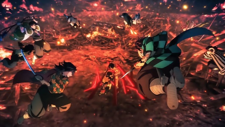    Кадр из аниме «Клинок, рассекающий демонов»