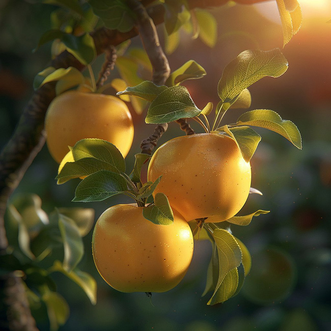 Яблоки в чудесном саду Гесперид