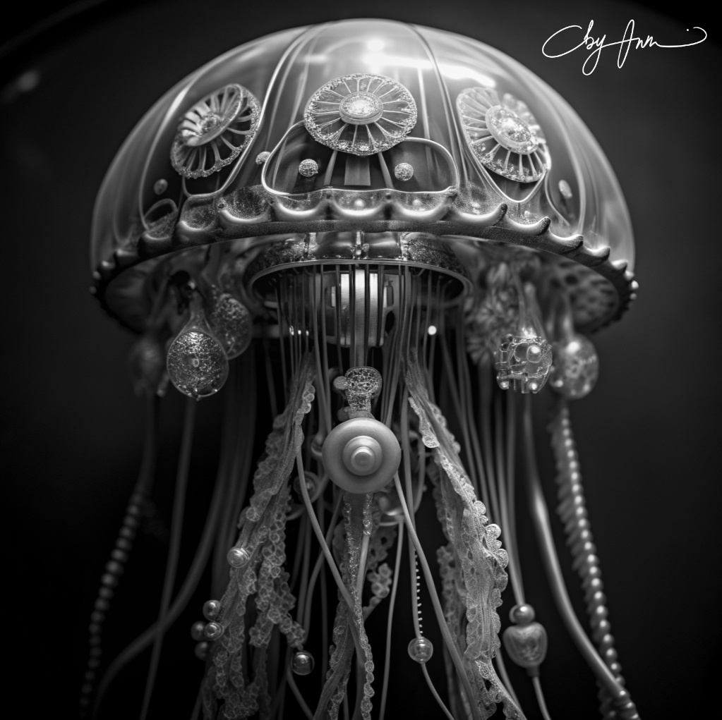 by_Ann / Нейросеть: Recraft. Стиль: Black & White