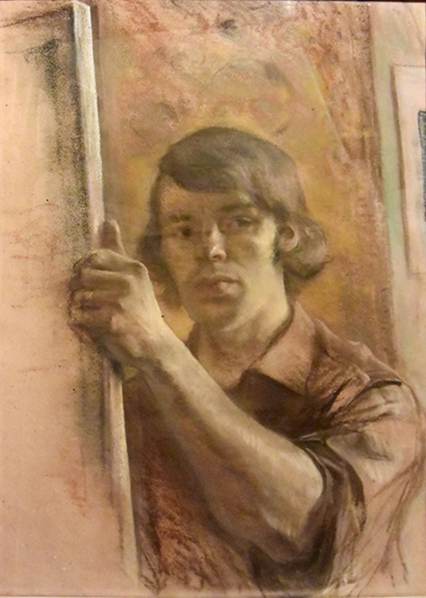 В.П.Рыбаков. Автопортрет. Бумага, пастель. 72х51. 1976 г. Смоленский государственный музей-заповедник. 